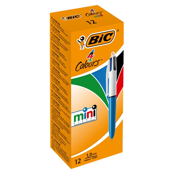 Scatola 12 penna sfera scatto COLOURS™ MINI 1,0mm BIC