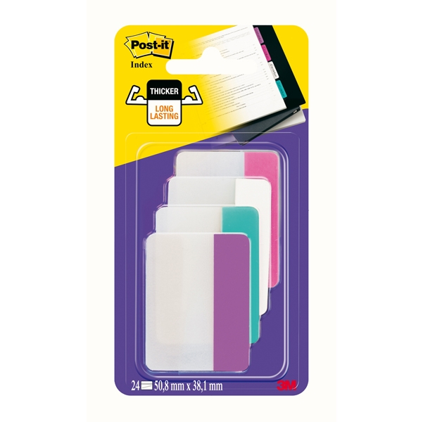 BLISTER 24 Post-it(R) INDEX STRONG 686-PWAV 50,8X38MM X ARCHIVIO
