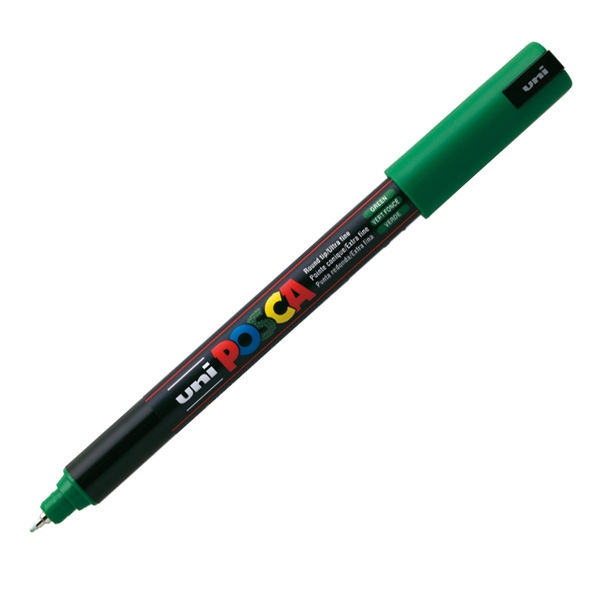 Marcatore UNI POSCA Pen PC1M p.extra fine 0,7mm verde UNI MITSUBISHI