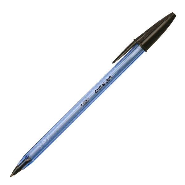 Scatola 50 penna sfera CRISTAL(R) SOFT 1,2mm nero BIC(R)