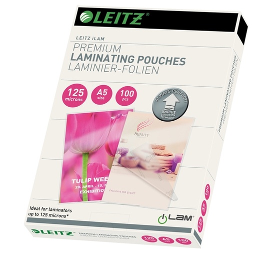 [D72011] 100 POUCHES iLAM A5-154x216mm 125micron LEITZ