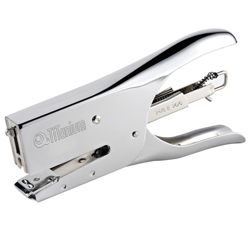 [D72780] CUCITRICE A PINZA 24/6 - 26/06 acciaio cromato TiTanium
