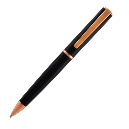 [D72935] PENNA SFERA IMPRESSA™ NERO-ROSEGOLD punta M MONTEVERDE