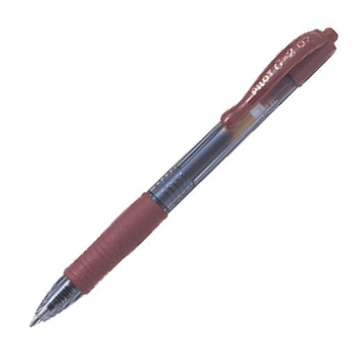 [D73444] PENNA SFERA GEL SCATTO G-2 CARAMELLO 0.7MM PILOT
