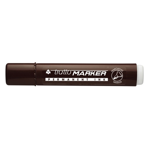 [D73542] MARCATORE TRATTO MARKER MARRONE P.TONDA