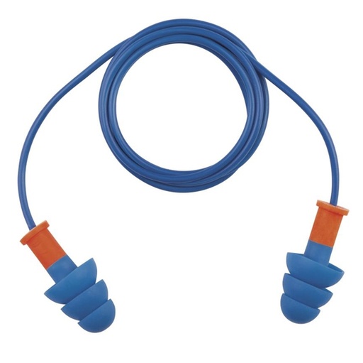 [D73574] Sacchetto 10 PAIA di TAPPI RILEVABILI BLU con CORDINO
