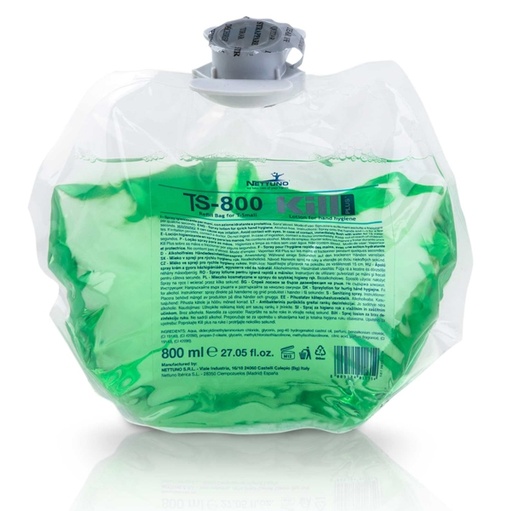 [D73960] RICARICA IGIENIZZANTE Kill Plus T-S 800ml - sanitizzante spray senza risciacquo