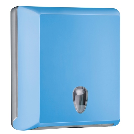[D73967] Dispenser asciugamani piegati C/Z azzurro Soft Touch