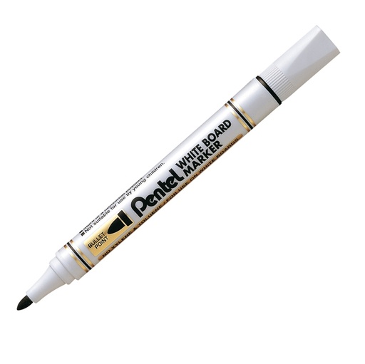 [D73987] MARCATORE WHITE BOARD MW85 NERO PUNTA TONDA AMIKO PENTEL