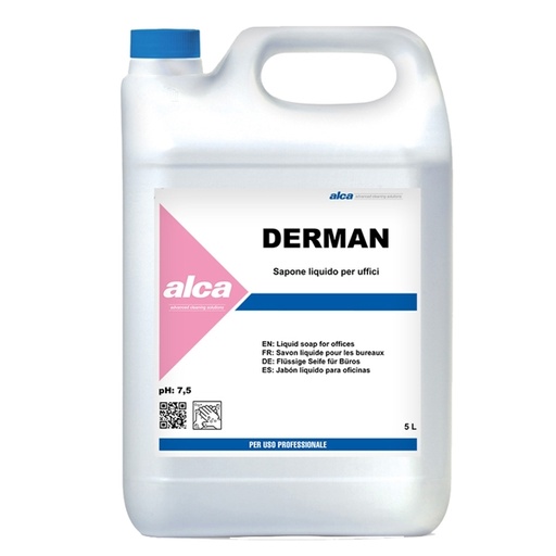 [D74140] SAPONE LIQUIDO Tanica 5Lt Derman Alca