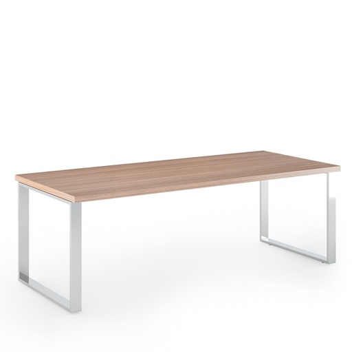 [D74306] SCRIVANIA DIREZIONALE 210X90cm CILIEGIO AR. - PRESTIGE METAL
