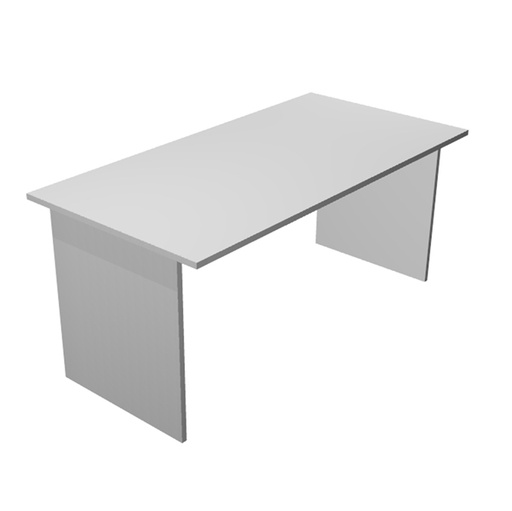 [D74339] SCRIVANIA LINEARE 160X80cm GRIGIO - EASY