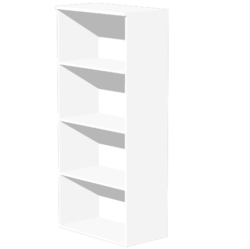[D74398] MOBILE ALTO A GIORNO 80X35cm H180cm BIANCO - EASY