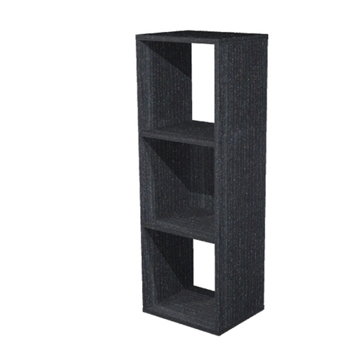 [D74424] LIBRERIA 3 CASELLE 35,9x29,2cm-H103,9cm NERO VENATO - RAINBOW