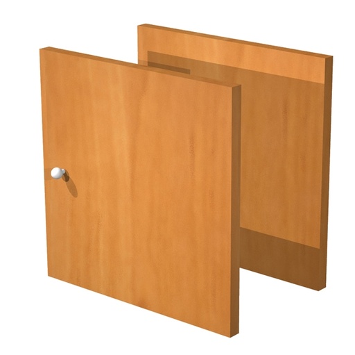 [D74446] COPPIA ANTINE NOCE CHIARO per LIBRERIA RAINBOW