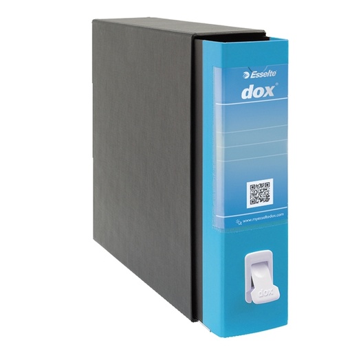 [D74600] Registratore Dox 2 azzurro capri dorso 8cm f.to protocollo Esselte