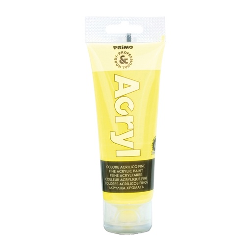 [D76270] COLORE ACRILICO FINE tubo da 75ml GIALLO FLUO