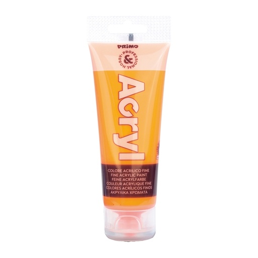 [D76271] COLORE ACRILICO FINE tubo da 75ml ARANCIONE FLUO