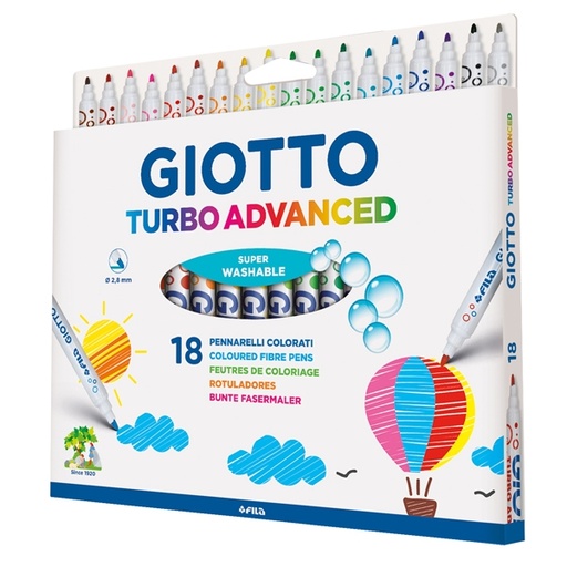 [D76274] ASTUCCIO 18 PENNARELLI GIOTTO TURBO ADVANCED