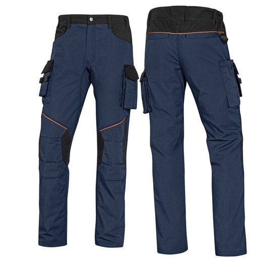 [D76315] PANTALONE da LAVORO Mach 2 blu/nero Tg.XL