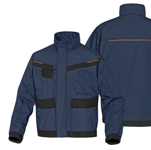 [D76318] GIACCA da LAVORO Mach 2 blu/nero Tg. L