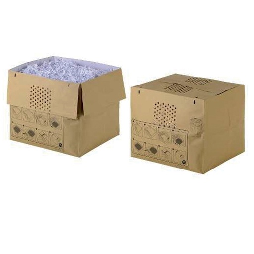 [D76505] 50 Sacchi carta riciclabili per distruggidocumenti 80lt (Auto+ 500X/M) - Rexel