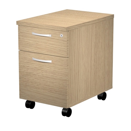 [D76687] CASSETTIERA 1 CASS.+ 1 CLASSIFICATORE con RUOTE ROVERE - AGORA'
