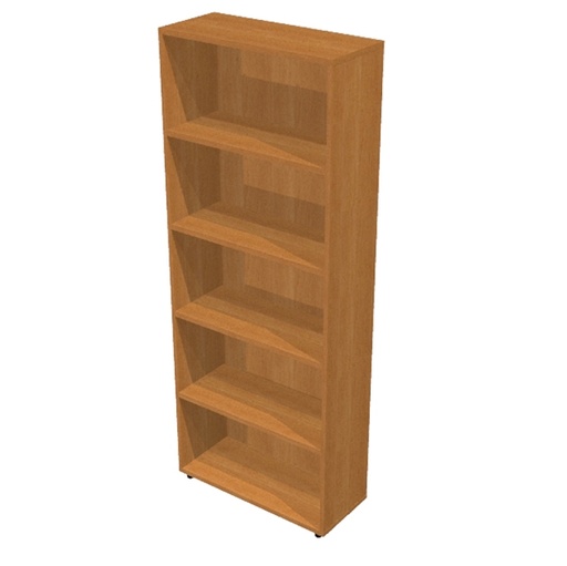 [D76843] LIBRERIA ALTA A GIORNO 76x32cm - H196cm NOCE CHIARO