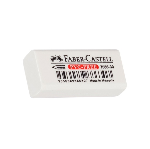 [D77086] GOMMA MINI IN VINILE BIANCA PER MATITA FABER CASTELL