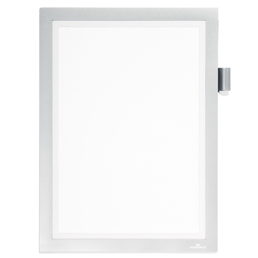 [D77108] Cornice adesiva Duraframe(R) Note A4 21X29,7cm argento DURABLE