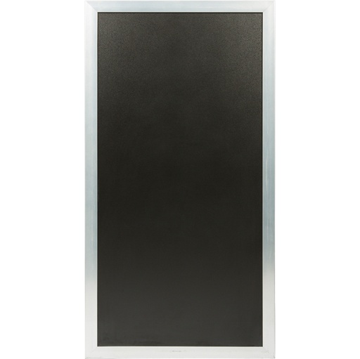 [D77158] LAVAGNA Multiboard NERA 60x115cm cornice ARGENTO Securit