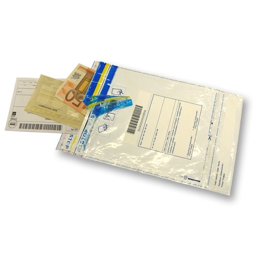 [D77243] 50 BUSTE SICUREZZA 160x225mm in LDPE RICICLABILE 70 mic