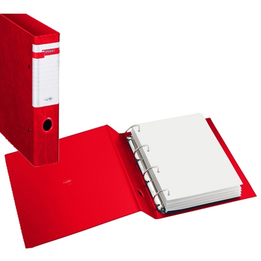 [D77415] Raccoglitore STELVIO F 65 A4 4Q rosso 22x30cm SEI ROTA