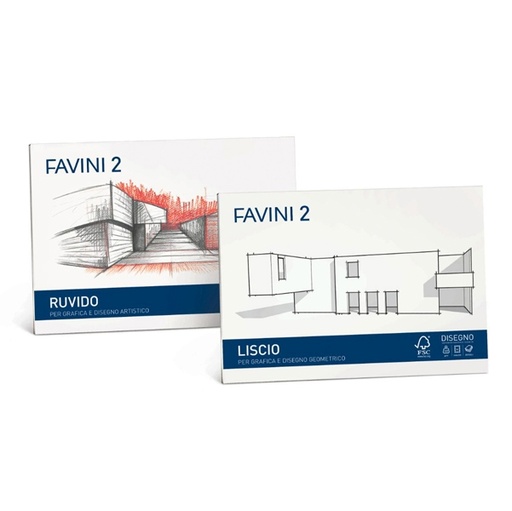 [D79330] ALBUM FAVINI 2 33X48CM 110GR 10FG LISCIO