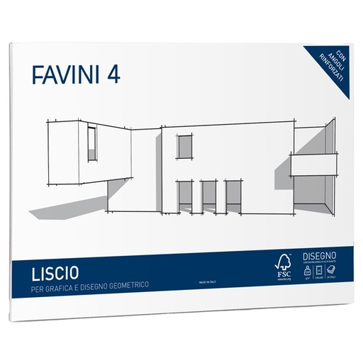 [D79336] ALBUM FAVINI 4 33X48CM 220GR 20FG LISCIO