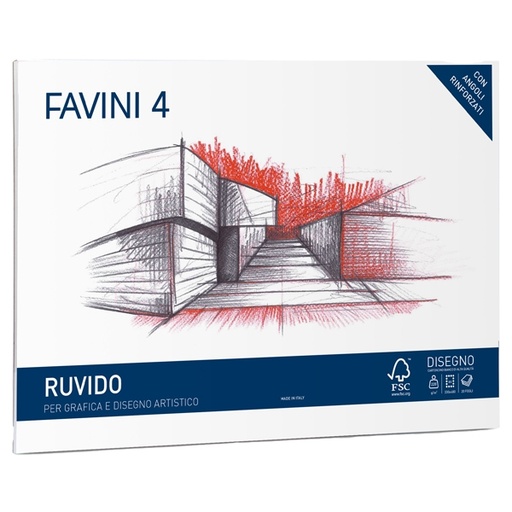 [D79338] ALBUM FAVINI 4 33X48CM 220GR 20FG RUVIDO