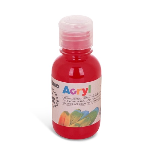 [D79439] Colore acrilico fine Acryl 125ml rosso carminio PRIMO