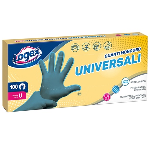 [D79624] SCATOLA 100 GUANTI IN POLIETILENE Tg. Universale