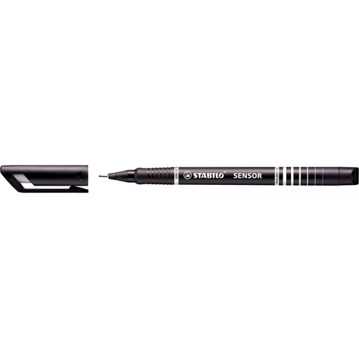 [D80094] FINELINER STABILO SENSOR PUNTA 0.3MM NERO