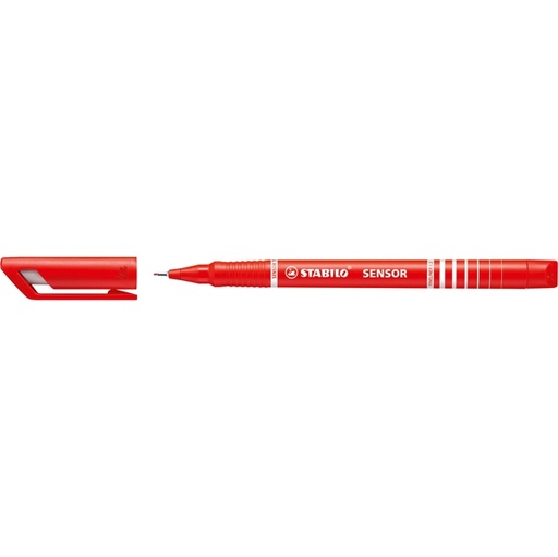 [D80095] FINELINER STABILO SENSOR PUNTA 0.3MM ROSSO