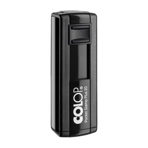 [D80450] Timbro Pocket Stamp Plus 20 14x38mm 4righe autoinchiostrante nero COLOP