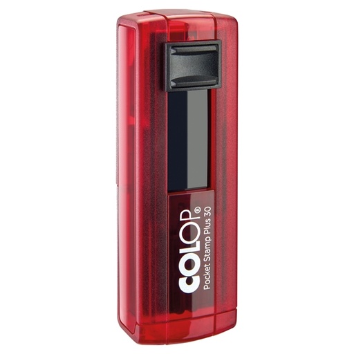 [D80456] Timbro Pocket Stamp Plus 30 18x47mm 5righe autoinchiostrante rosso COLOP