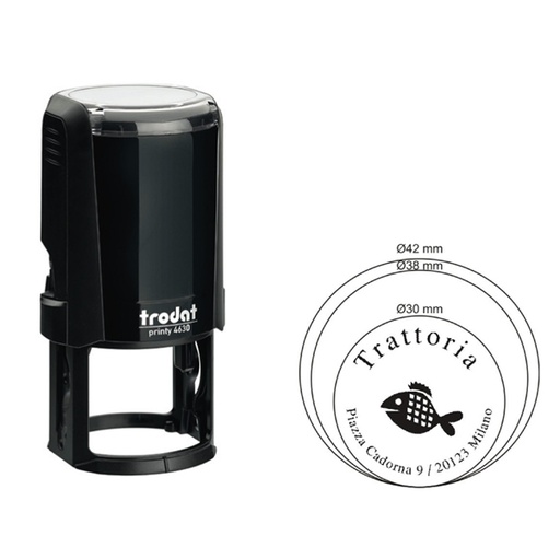 [D80472] Timbro Original Printy 4630 diametro 30mm TRODAT