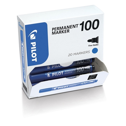 [D80501] BONUS PACK 15+5 MARCATORE PERMANENTE 10 0 BLU P.TONDA 4.5MM PILOT