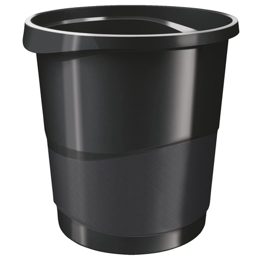 [D80523] CESTINO GETTACARTE EUROPOST NERO VIVIDA 14LT ESSELTE