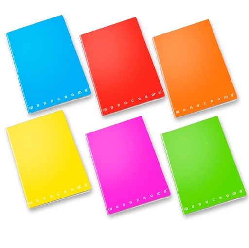 [D81304] Maxiquaderno A4 80gr 40+2fg 1 rigo Fluo Monocromo Pigna