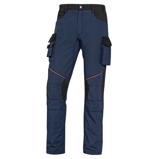 [D81481] PANTALONE da LAVORO Mach 2 blu/nero Tg.XXL