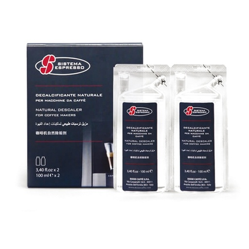 [D81855] Astuccio decalcificante 2X100ml per macchina caffe' a capsule S.12 Essecaffe'