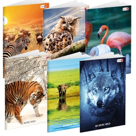 [D81928] Maxiquaderno A4 36fg+2 100gr 4mm WILD Be More BM