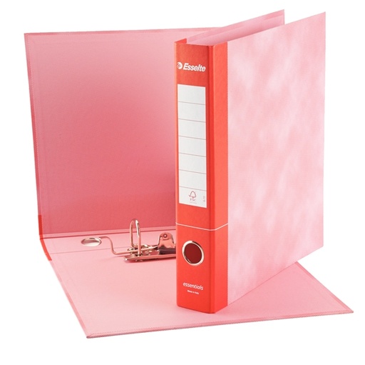 [D82299] Registratore ESSENTIALS G74 rosso dorso 5cm f.to protocollo ESSELTE